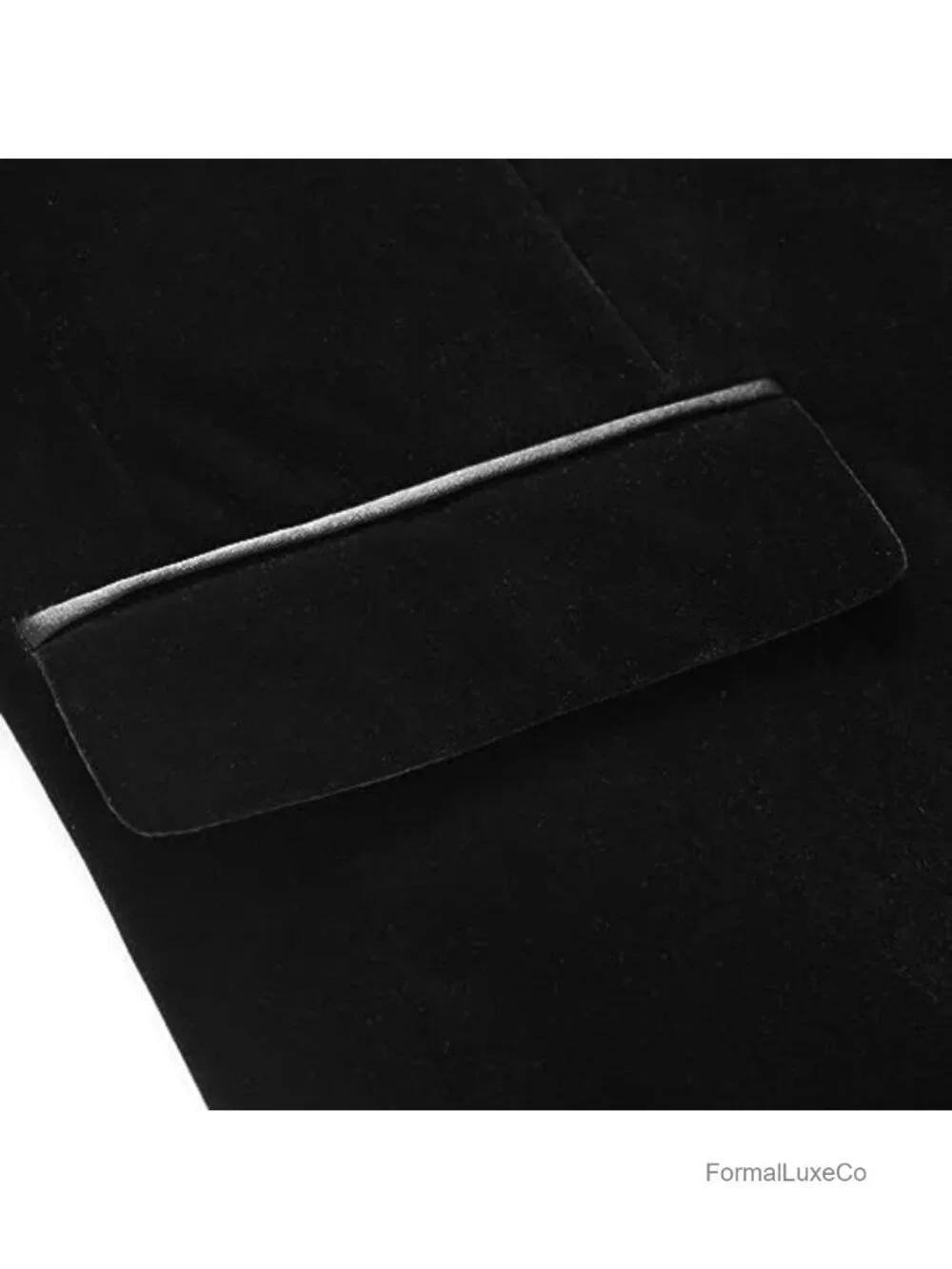 Men's Velvet Blazer Slim Fit Suit Jacket Wedding Prom Tuxedo One Button